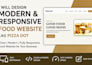 design a modern restaurant website with online ordering